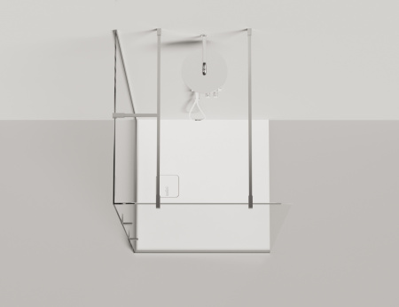 Душевой поддон из искусственного камня Salini OASI 120321M 90х90 белый